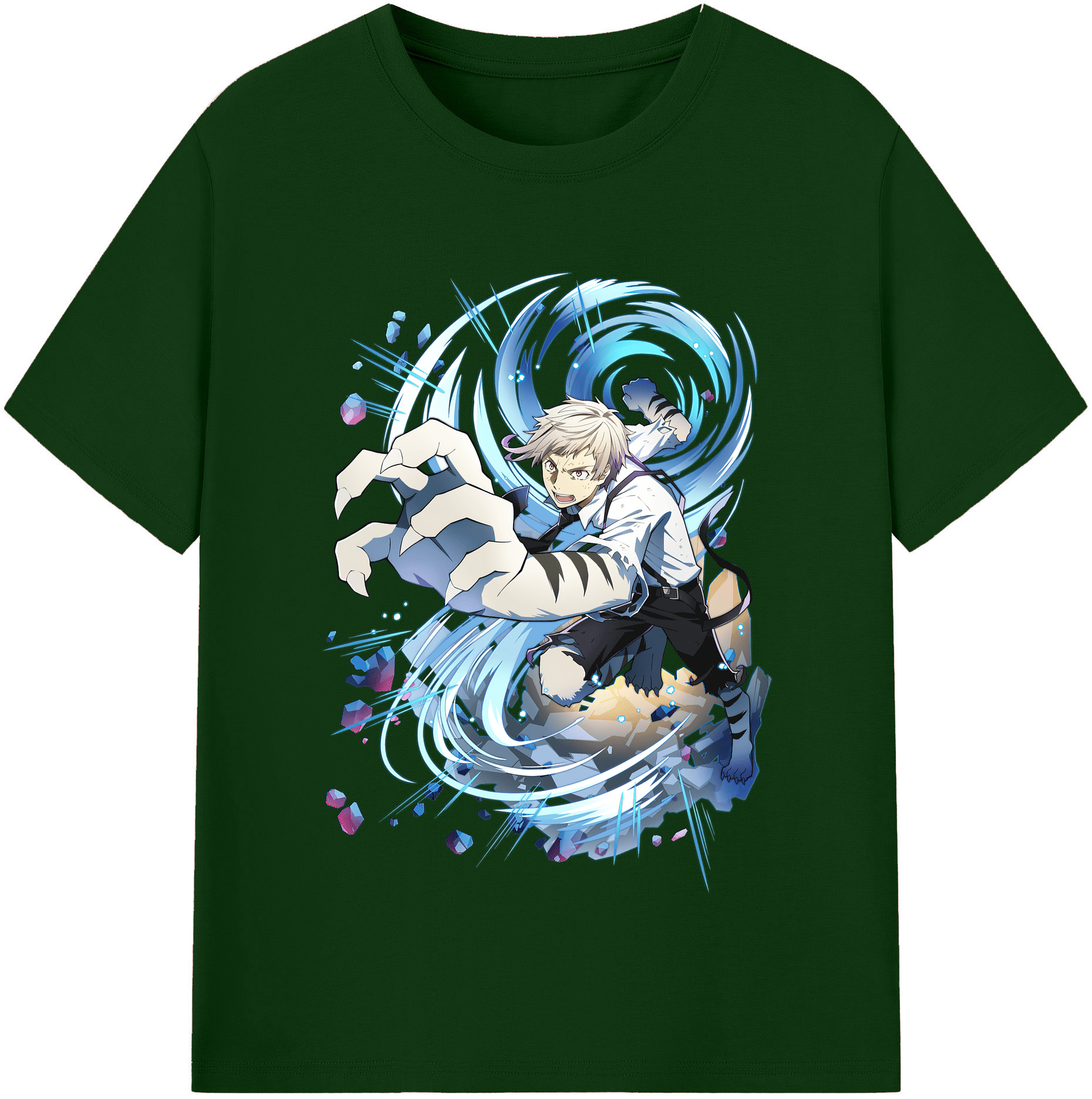（画像用） 文豪ストレイドッグス Bungo Stray Dogs 綿100％半袖Tシャツ（フロントプリント）